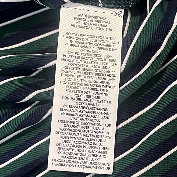 Polo Ralph Lauren Polo Shirt Mens L. Performance Green Black Striped Pony NWT - Picture 6 of 8